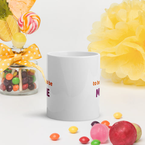 Image of White glossy mug