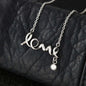 Love Script Necklace
