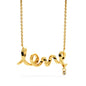 Love Script Necklace