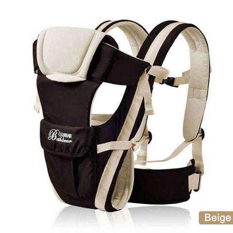 Image of Beth Bear 0-30 Months Breathable Front Facing Baby Carrier 4 in 1 Infant Comfortable Sling Backpack Pouch Wrap Baby Kangaroo New