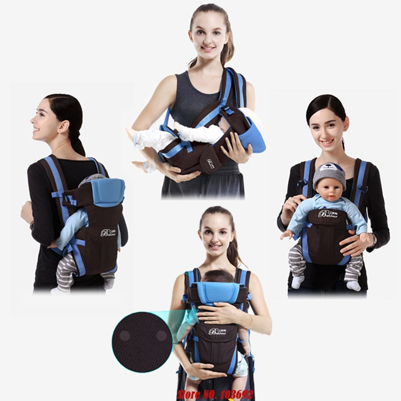 Beth Bear 0-30 Months Breathable Front Facing Baby Carrier 4 in 1 Infant Comfortable Sling Backpack Pouch Wrap Baby Kangaroo New