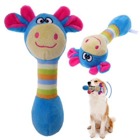 Image of Cute Pet Dog Toys Chew Squeaker Animals Pet Toys Plush Puppy Honking Squirrel For Dogs Cat Chew Squeak Toy Dog Goods