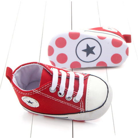 Image of Newborn Baby Boys Girls First Walkers Shoes Infant Toddler Soft Sole